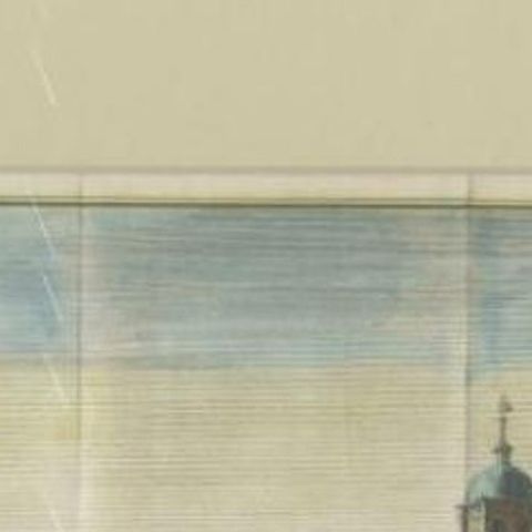 Antique Print of the Weigh-House and City Hall of Amsterdam, c.1765, close-up 1