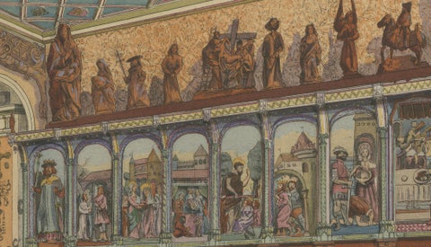 Oriental Splendours: Two Historic Interior Views from Fin-de-Siècle France, 1900, close-up 4