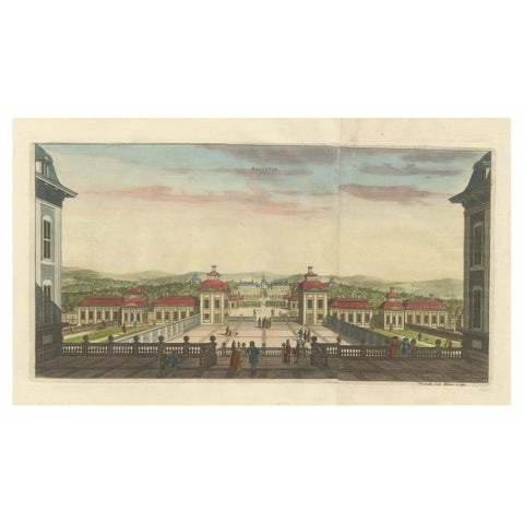 Salsta Castle in Pastoral Uppland, Sweden: A Dahlberg Engraving, 1694