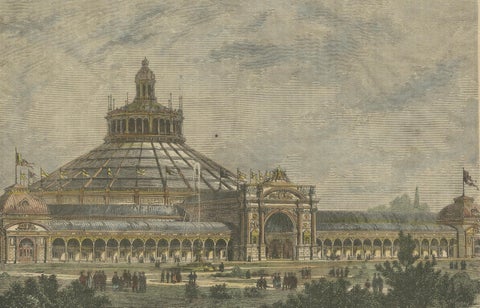 Das Weltausstellungsgebäude in Wien, The Vienna Exhibition Hall, 1873, close-up 4