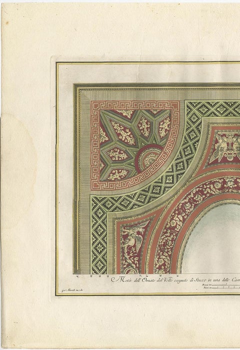 Antique Architecture Print of Ornaments 'Tav. II' by Albertolli, view 2
