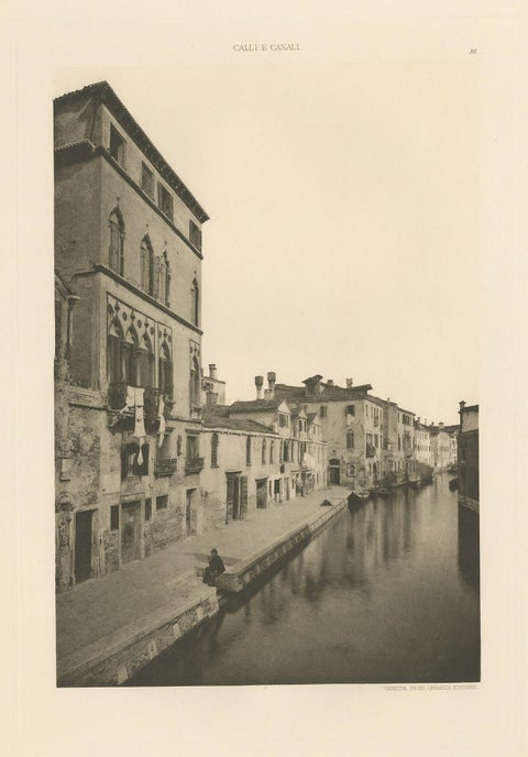 Pl. 88 Antique Print of the Tintoretto House in Venice, circa 1890, view 4