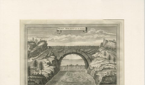 Antique Print of the Flying Bridge in China, 1747, view 3