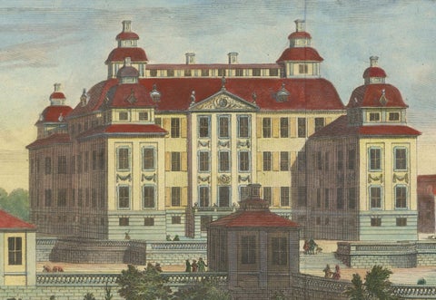 Baroque Splendor: Ericsberg Castle in Swidde's Suecia Antiqua et Hodierna, 1690, close-up 2