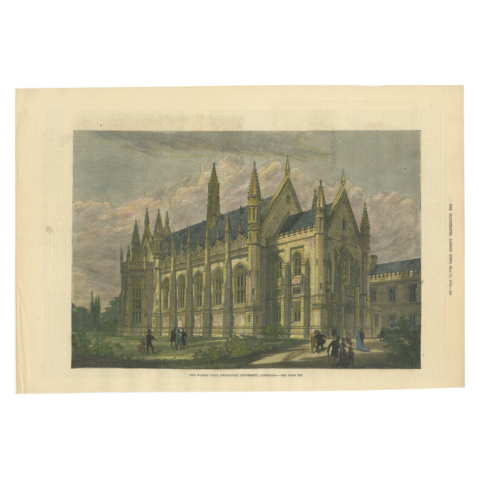 Wilson Hall, Melbourne University, Australia, Gothic Revival Landmark, 1879