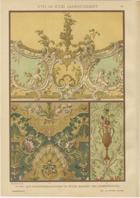 Set of Four German Renaissance Prints by H. Dolmetsch, Ornamentenschatz, c. 1887, view 3