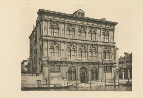 Pl. 25 Antique Print of the Ca' Vendramin Calergi Palace in Venice, circa 1890, view 3