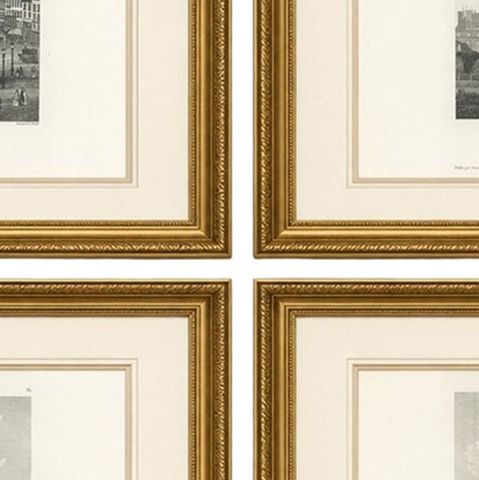 Antique Paris Monuments Set of 4, Pantheon Invalides Bastille Sulpice, c.1855, close-up 2