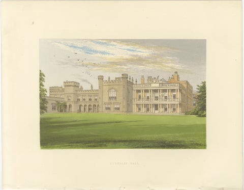Victorian Country House Lithographs– Garnstone, Knowsley, Eaton, Holme Lacy 1850, view 3
