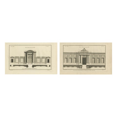 Neufforge's Engraved Gates Design: 18th-Century Designs, circa 1770