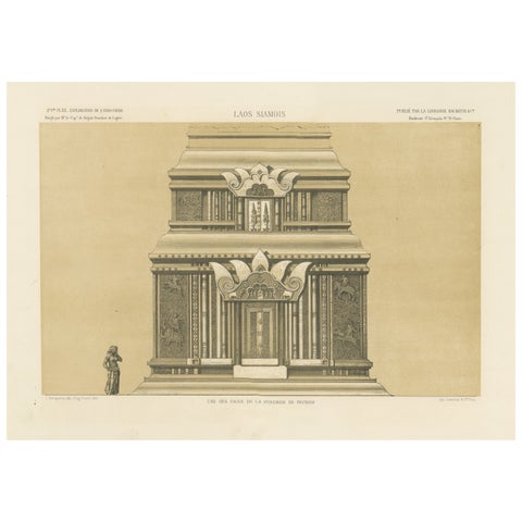 Une des Faces de la Pyramide de Peunom, Peunom Pyramid Facade c.1873-1875