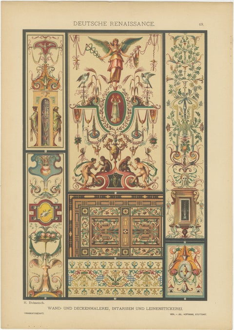 Compilation of German Renaissance Artwork from Der Ornamentenschatz, 1887, view 2