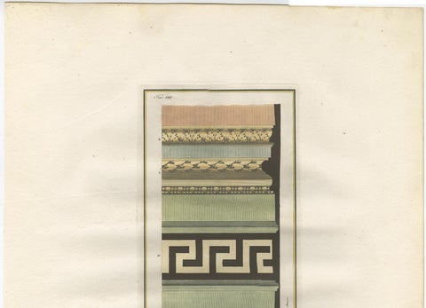 Antique Architecture Print of Ornaments 'Tav. VIII' by Albertolli, view 2