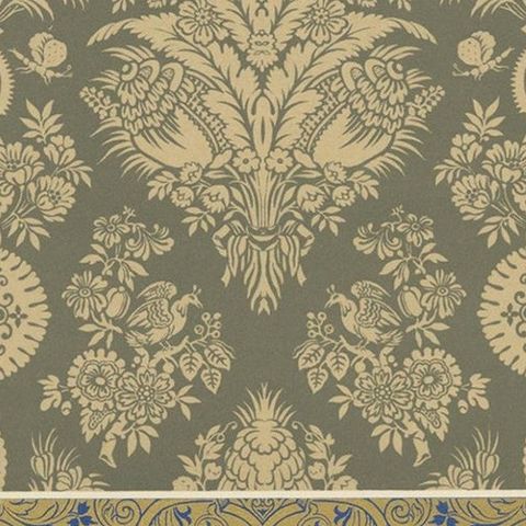 Pl. 85 Antique Print of XVIIth Century Ornaments by Racinet, circa 1890, close-up 1