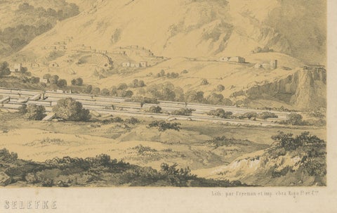 Selefke, Views of the Basilica and Citadel in Cilicia, Asia Minor by de Labode, close-up 2