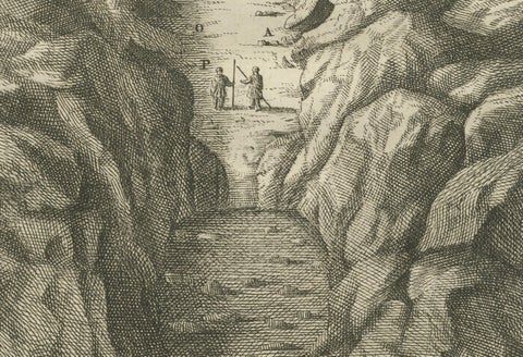 Royal Tombs in the Valley of the Kings, Thebes, Antique View, Egypt 1776, close-up 3