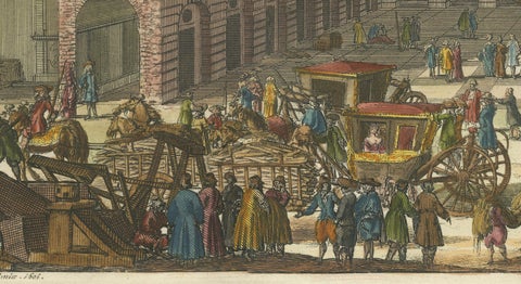 The Southern Courthouse of Stockholm: An Engraving by Willem Swidde, 1691, close-up 5