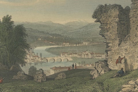Tranquil Views from Kendal Castle: A Glimpse into 19th-Century England, close-up 3