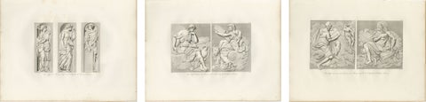 French Renaissance Relief Sculptures, Château d’Écouen Engravings, 1803
