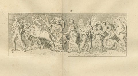 Monumental Classical Relief Scene, Montfaucon Antiquity Explained Engraving 1721, close-up 3