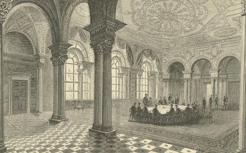 Interior of the Directors Parlour, Bank of England: A Neoclassical Financial Hub, close-up 2