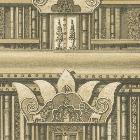 Une des Faces de la Pyramide de Peunom, Peunom Pyramid Facade c.1873-1875, close-up 1