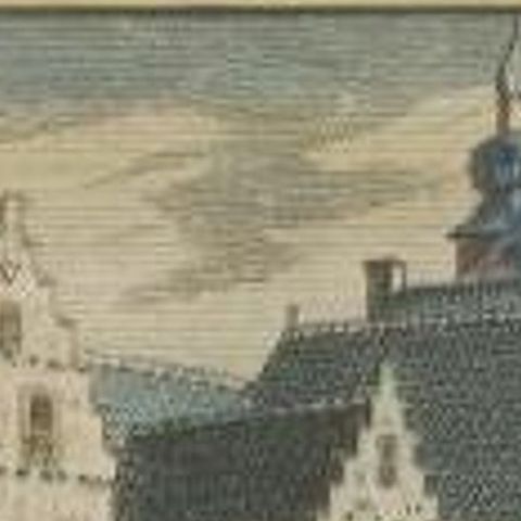 Antique Print of Loenen Castle in the Netherlands, 1750, close-up 1