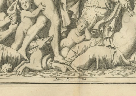 Monumental Classical Relief Frieze, Montfaucon Antiquity Explained, London 1721, close-up 5