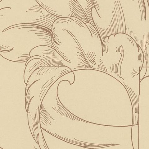 Pl 72 Antique Print of Furniture Details by Kramer, 'circa 1910', close-up 2