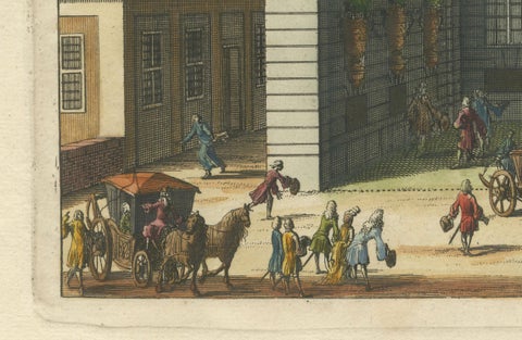 Baroque Dignity: Tessin Palace in Stockholm Captured by J. van den Aveelen, 1702, close-up 4