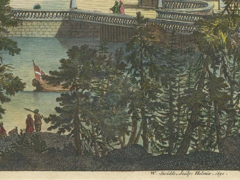 Baroque Splendor: Ericsberg Castle in Swidde's Suecia Antiqua et Hodierna, 1690, close-up 4
