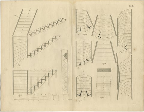 1739 Masterwork: Van der Horst's Architectural Elegance in Original Engravings, view 2