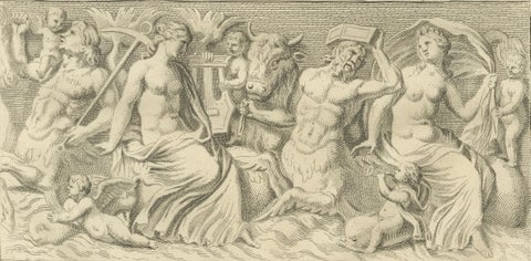 Large Antique Classical Relief Scene, Montfaucon Antiquity Explained, 1721, close-up 3