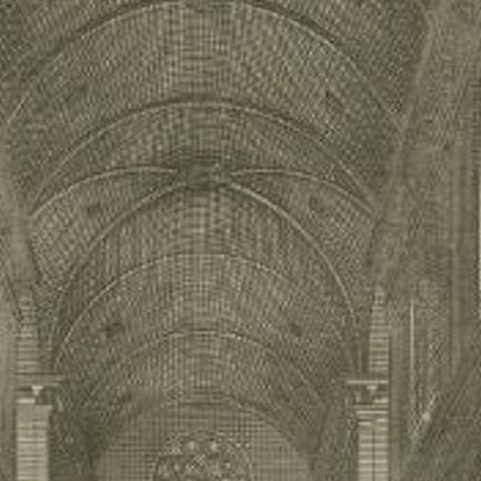 Antique Print of the Interior of the 'Westerkerk' by Goeree, 1765, close-up 1