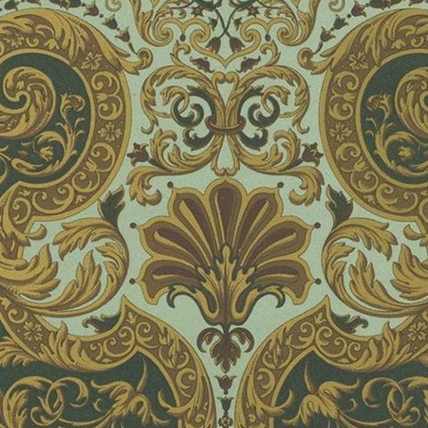 Pl. 75 Antique Print of XVIIth Century Ornaments by Racinet, circa 1890, close-up 1
