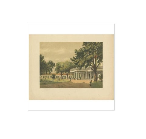 Antique Print of a Residential House in Surabaya by M.T.H. Perelaer, 1888, view 3