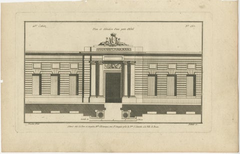 Neufforge's Engraved Gates Design: 18th-Century Designs, circa 1770, view 4
