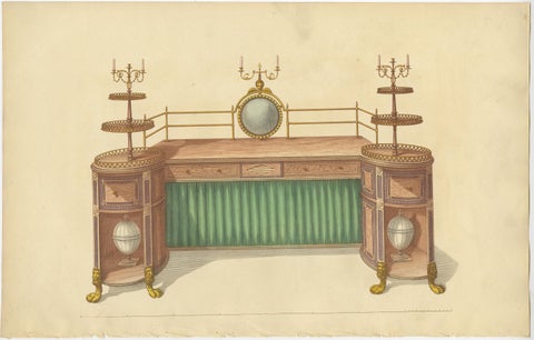 Set of 10 Antique Prints of Various Furniture by Sheraton '1805', view 3