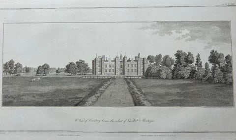 West View of Cowdray House, Historic Sussex Estate Engraving, 1796, view 3