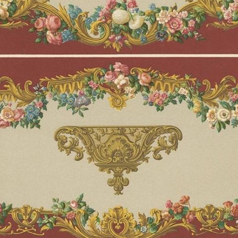Pl. 92 Antique Print of XVIIIth Century Ornaments by Racinet, circa 1890, close-up 1