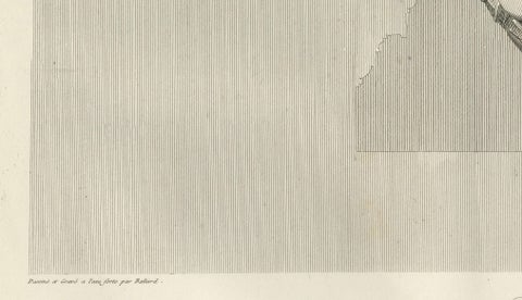 Louvre Architectural Bas-Relief Engravings Pair, French Neoclassical Plates 1803, close-up 6
