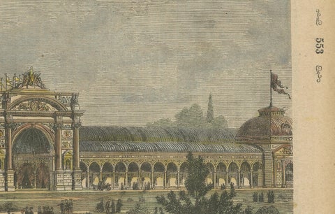Das Weltausstellungsgebäude in Wien, The Vienna Exhibition Hall, 1873, close-up 2