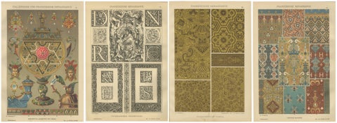 French and Italian Renaissance Ornament Prints by H. Dolmetsch, 1887, Set of 4, view 6