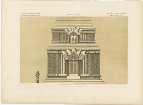 Une des Faces de la Pyramide de Peunom, Peunom Pyramid Facade c.1873-1875, view 2