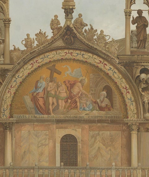 Antique Print of San Pietro of the Basilica of San Marco, Venice, Italy, 1881, view 4
