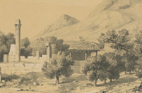 Selefke, Views of the Basilica and Citadel in Cilicia, Asia Minor by de Labode, close-up 6