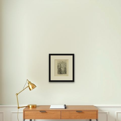 Royal Tombs in the Valley of the Kings, Thebes, Antique View, Egypt 1776, shown framed on a wall, true to size