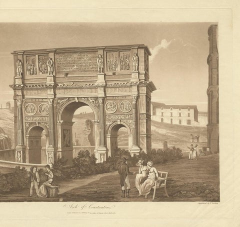 Antique Print of the Arch of Constantine by Abbot, 1820, view 4