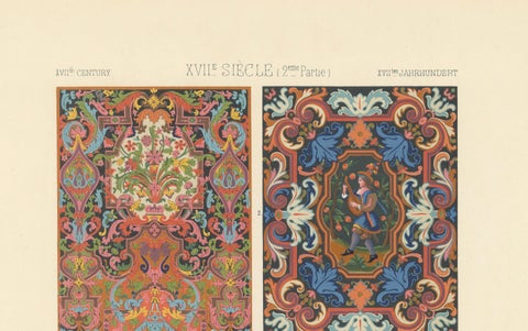 Baroque and Pastoral Motifs, Decorative Panels, Plate LXXXIII, ca.1869, close-up 1