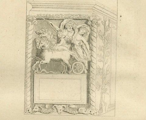 Monumental Classical Relief Scene, Montfaucon Antiquity Explained Engraving 1721, close-up 5